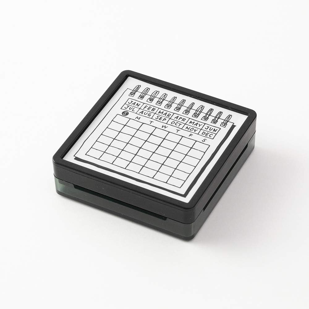 Midori 35399006 Stamp, Penetrating Stamp, Calendar Pattern image number 4