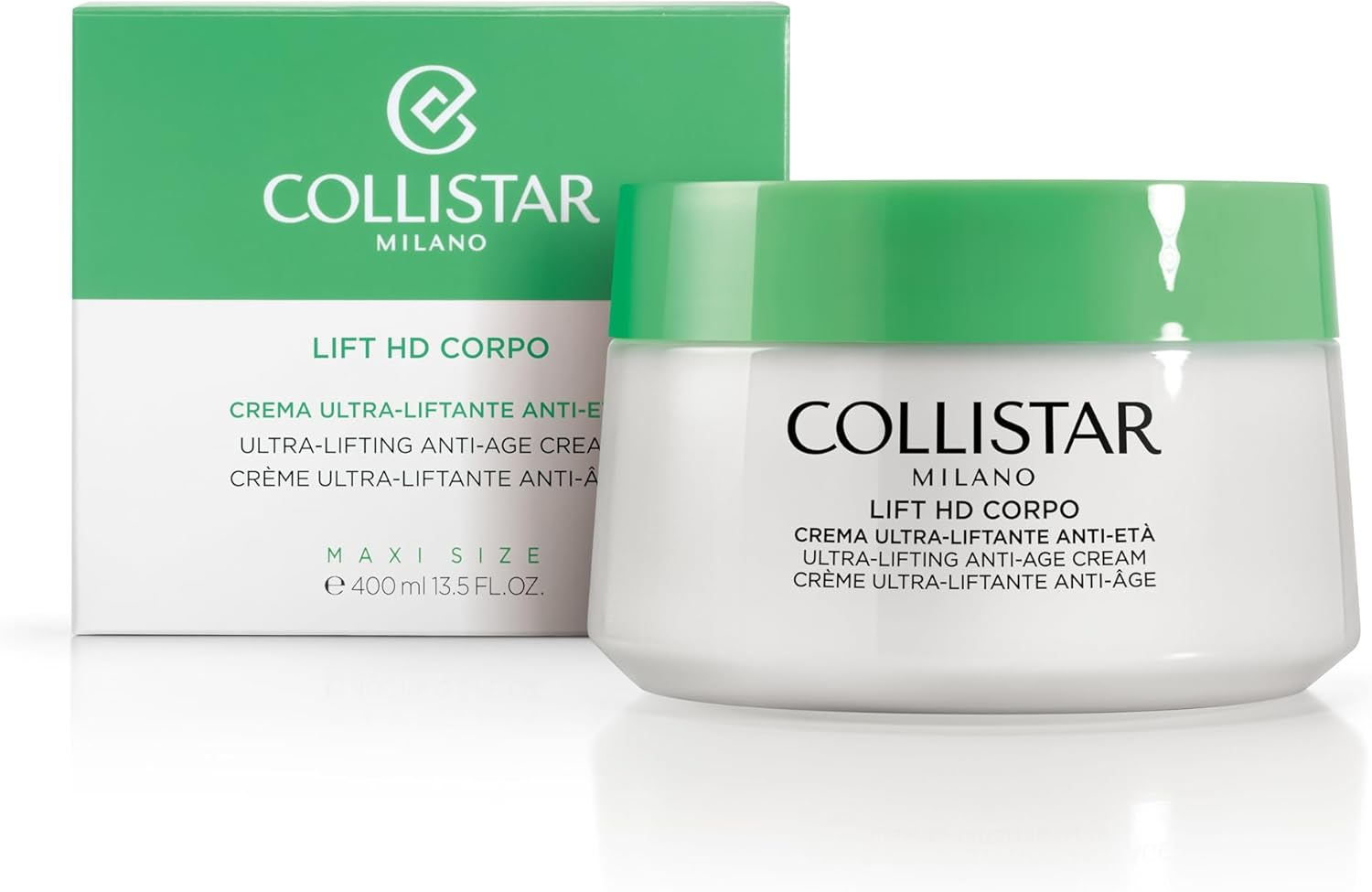 Collistar Lift HD Body, Ultra Lifting Anti-Ageing Body Cream, Gives Luminosity, Especially Suitable for the inside of Arms and Legs, Knees and Cleavage, 400 Ml