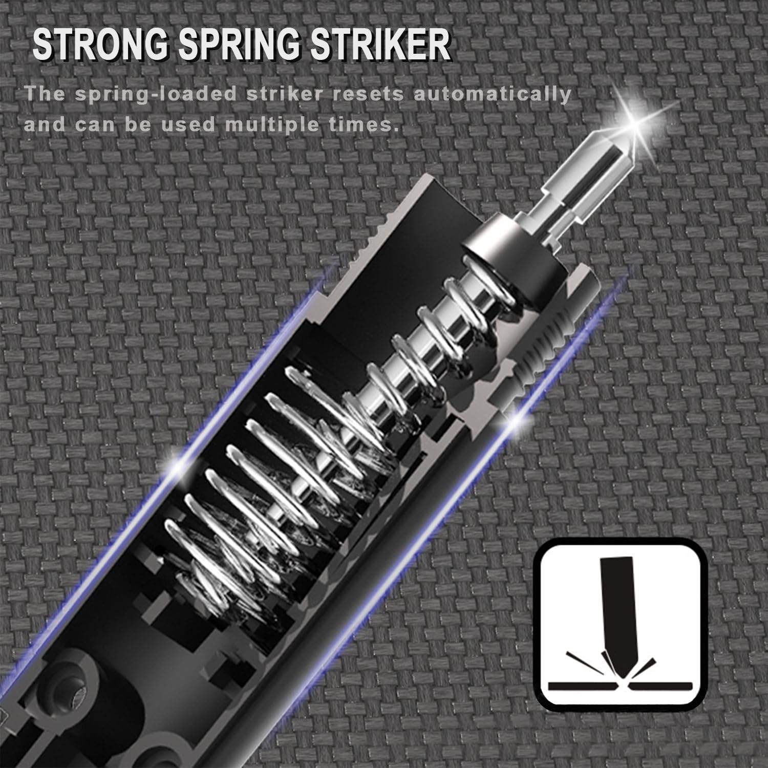 ACEBON Car Safety Hammer Window Glass Breaker and Seatbelt Release Tool Emergency Escape Tool 2022 (Black) image number 6