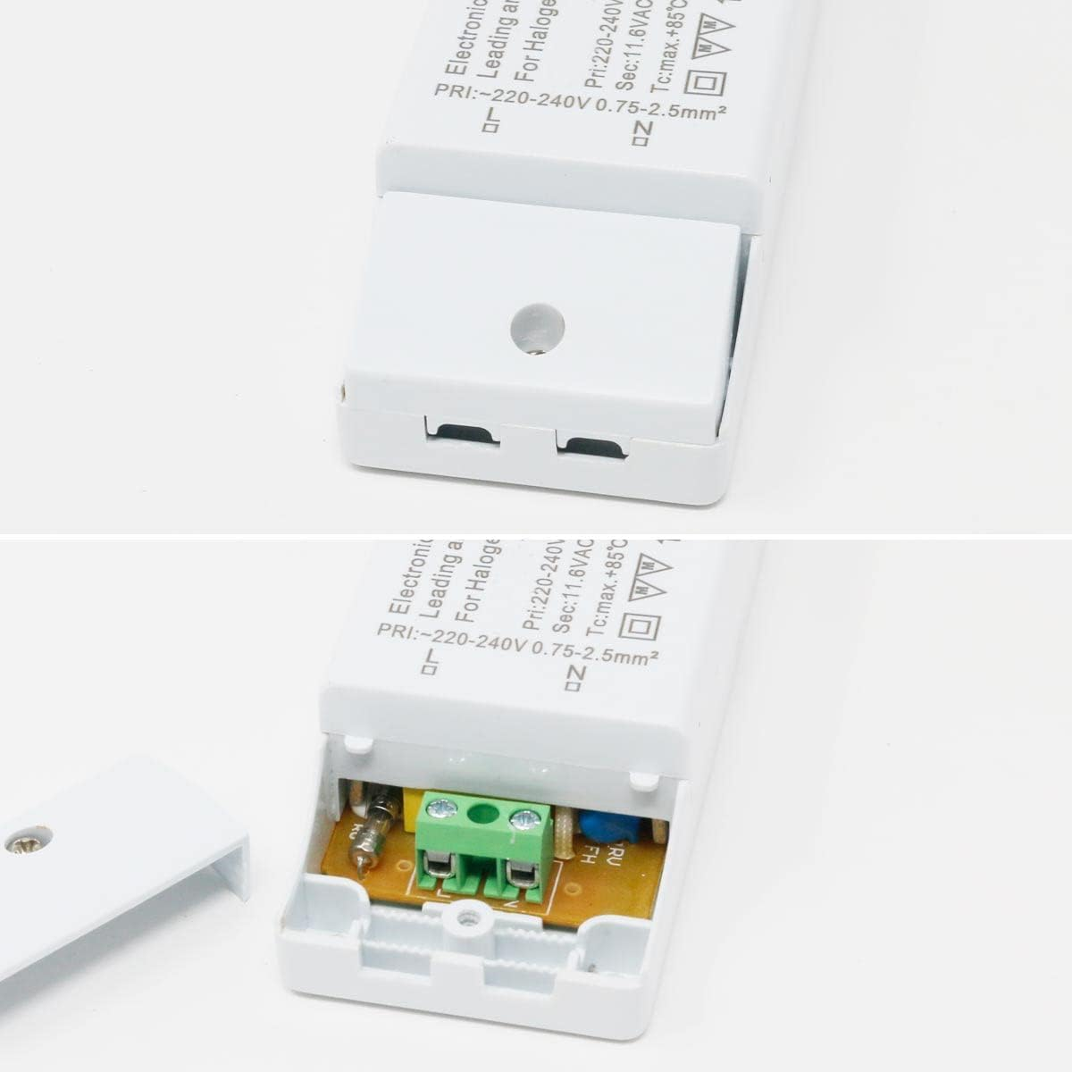 Electronic Halogen Transformer 230 V to 12 V 50-150 Watt with Overload Protection and Temperature Safety 160 X 46 X 33 Mm 1 Transformator image number 5