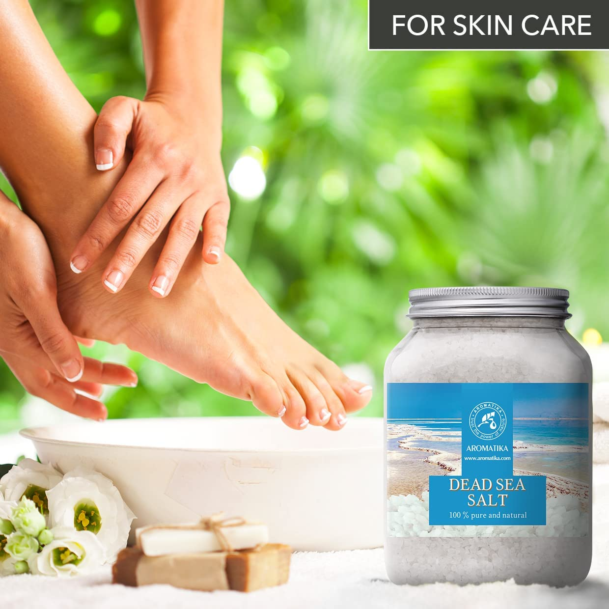 Dead Sea Salt 1000G - Dead Sea Salts for Bath Soak - Relaxing Bath - Good Sleep - Aromatherapy Bath Salts - Sea Salt Bath - Pure and Natural Bath Salt - Muscle Relaxation image number 1