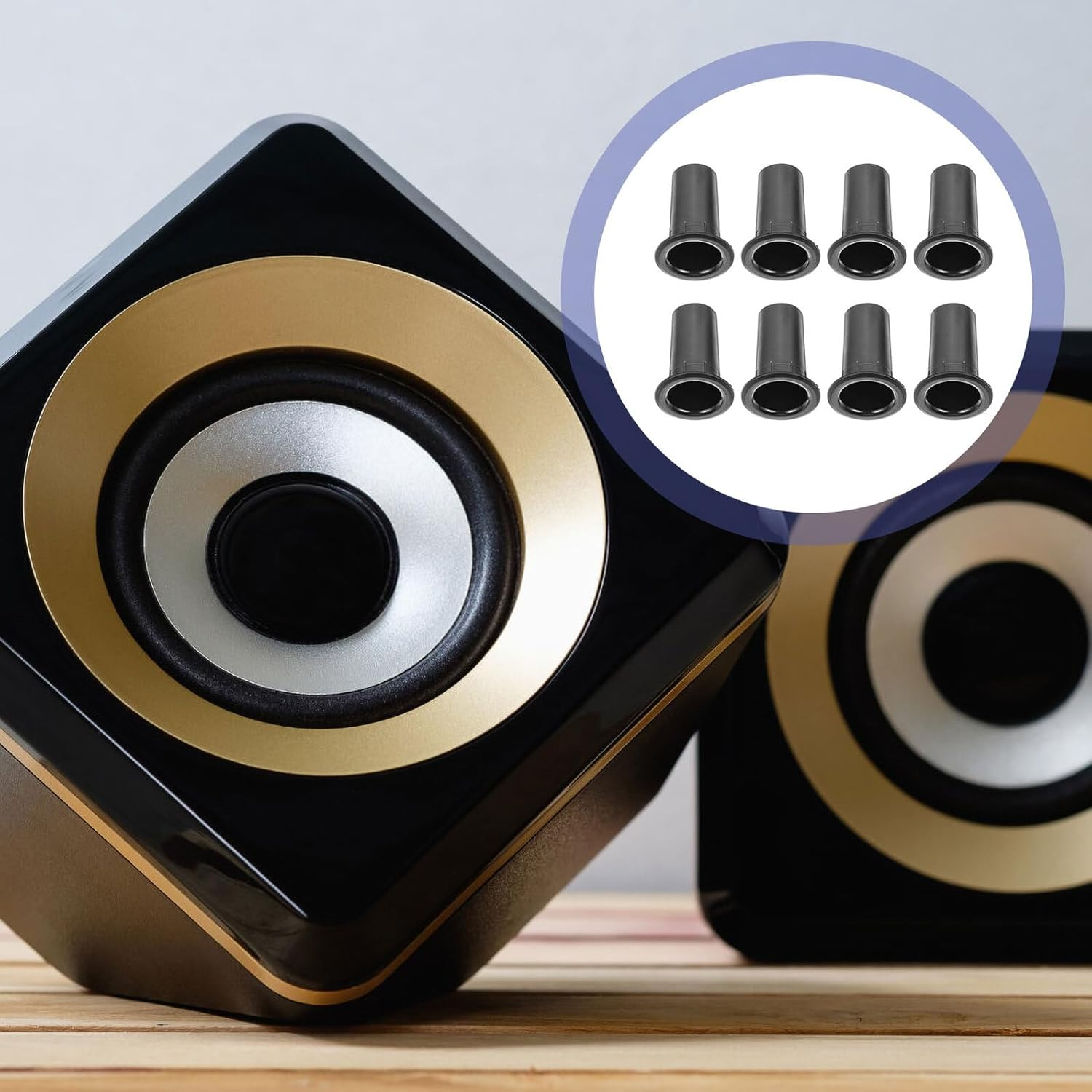 HOMSFOU 8Pcs Speaker Port Tubes for Woofer Box Bass Reflex Subwoofer Cabinet Audio Speaker Accessories with Easy Installation and Noise-Reducing Polished Surface for DIY Sound Projects image number 4