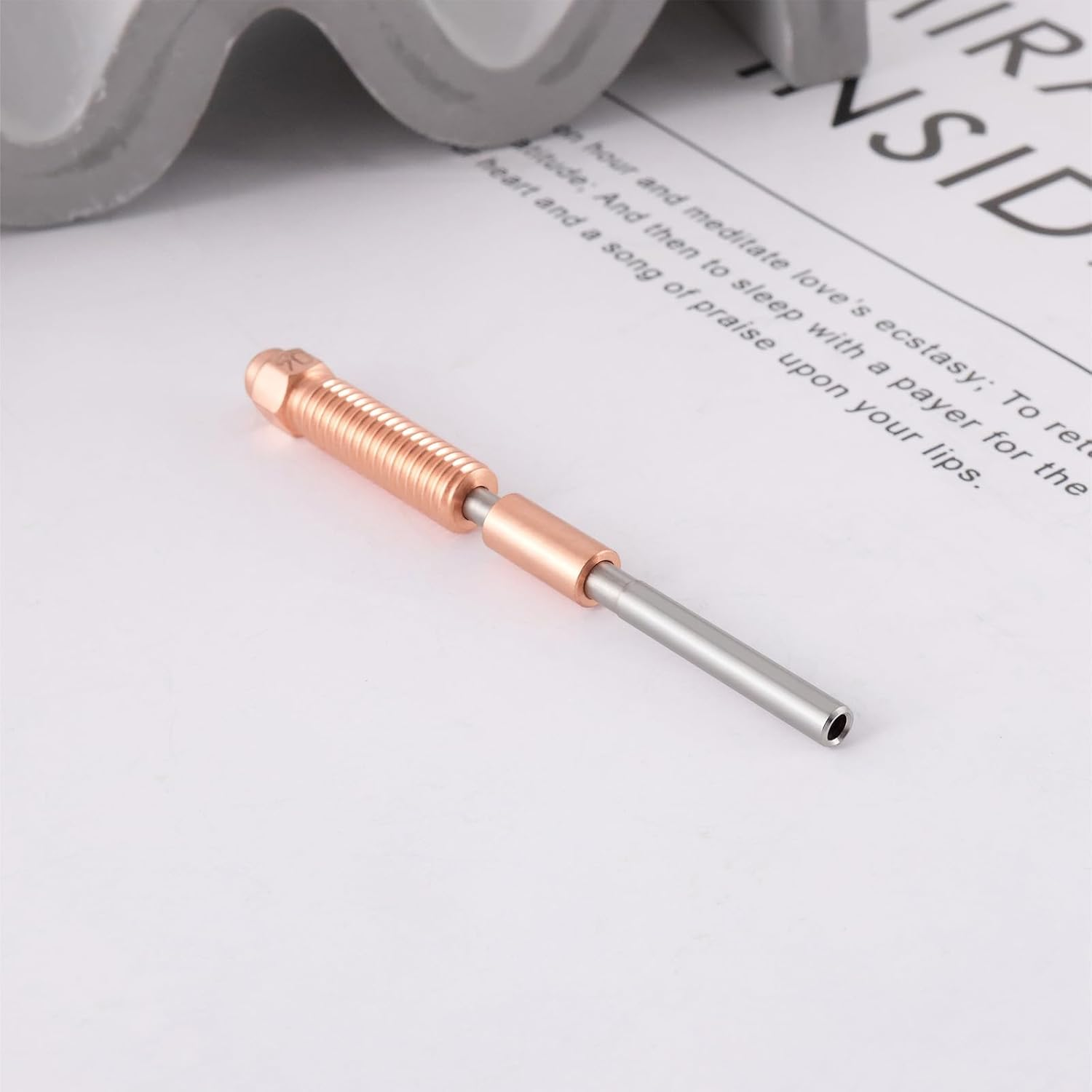 Ecsing 1PC 3D Printer Nozzles 0.4Mm Total Length 65.4Mm Compatible with K1 Max Compatible with K1C Compatible with Unicorn Compatible with Ender-3 V3 3D Printer