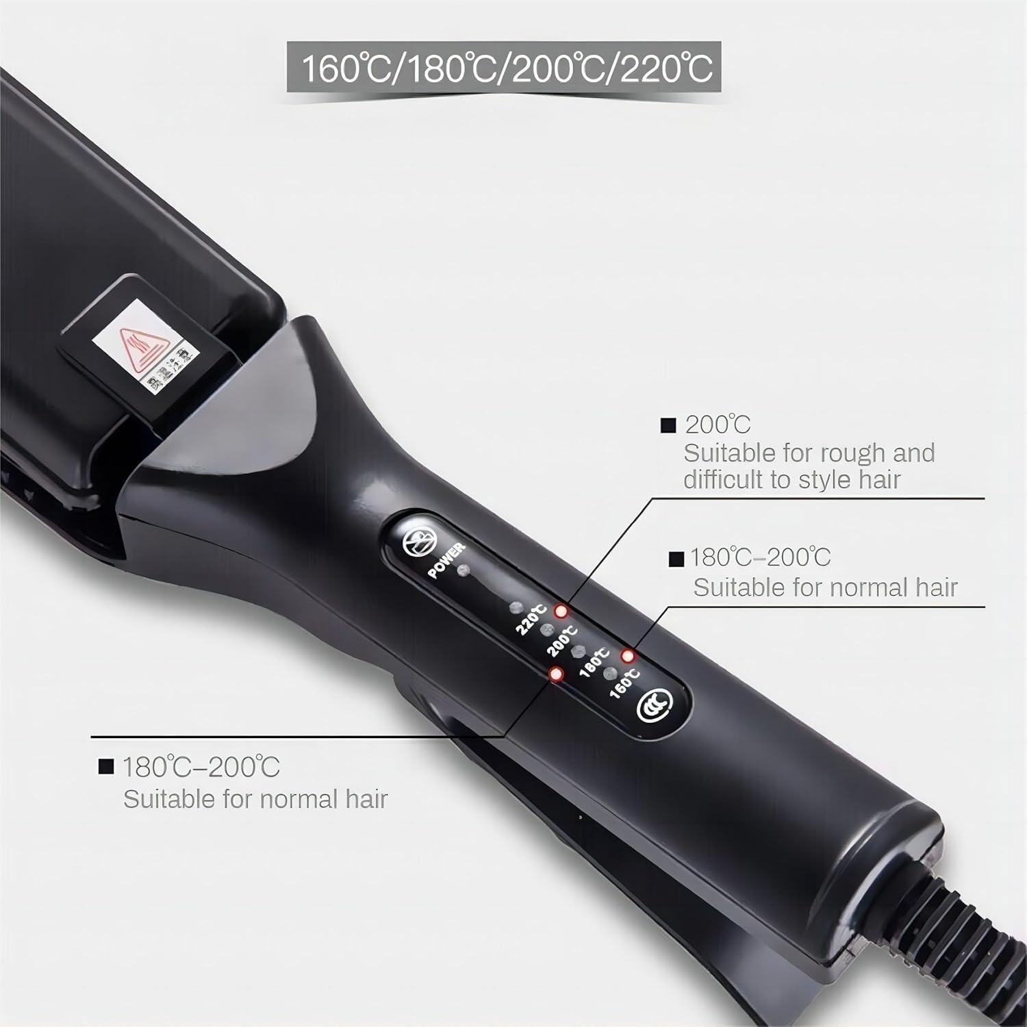 Corrugated Iron Hair Corrugation Anti-Scald Hair Crimper Irons Fluffy Wave Iron Width Plate Styling Tools 110-220 V