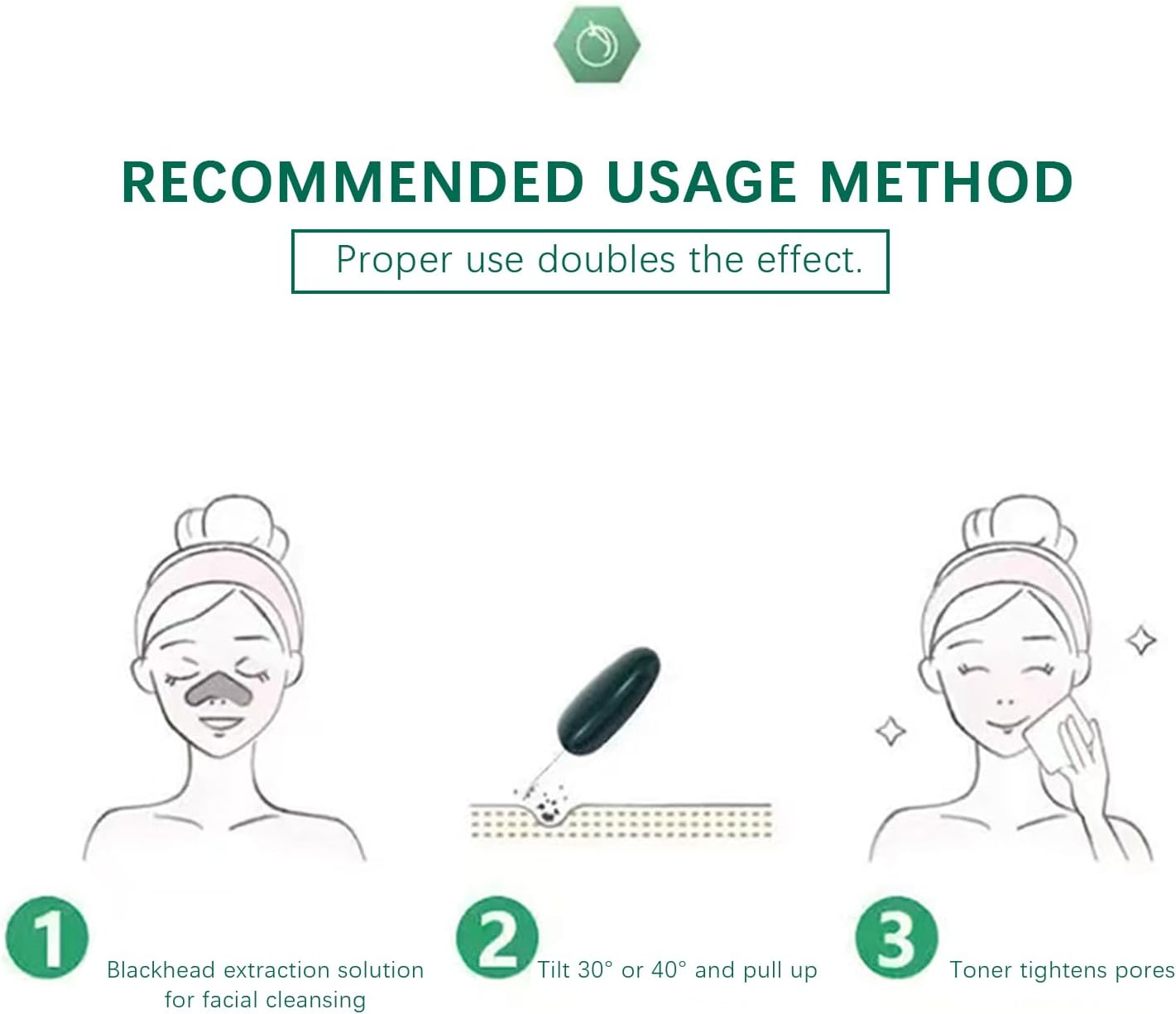 BGENHPON Blackhead Remover Tool, Silicone Face Scraper Deep Cleansing, Skin Scrubber Face Spatula, Nose Blackhead Remover, Skin Care Tools with Pore Cleaner for Men Women (Green) image number 2