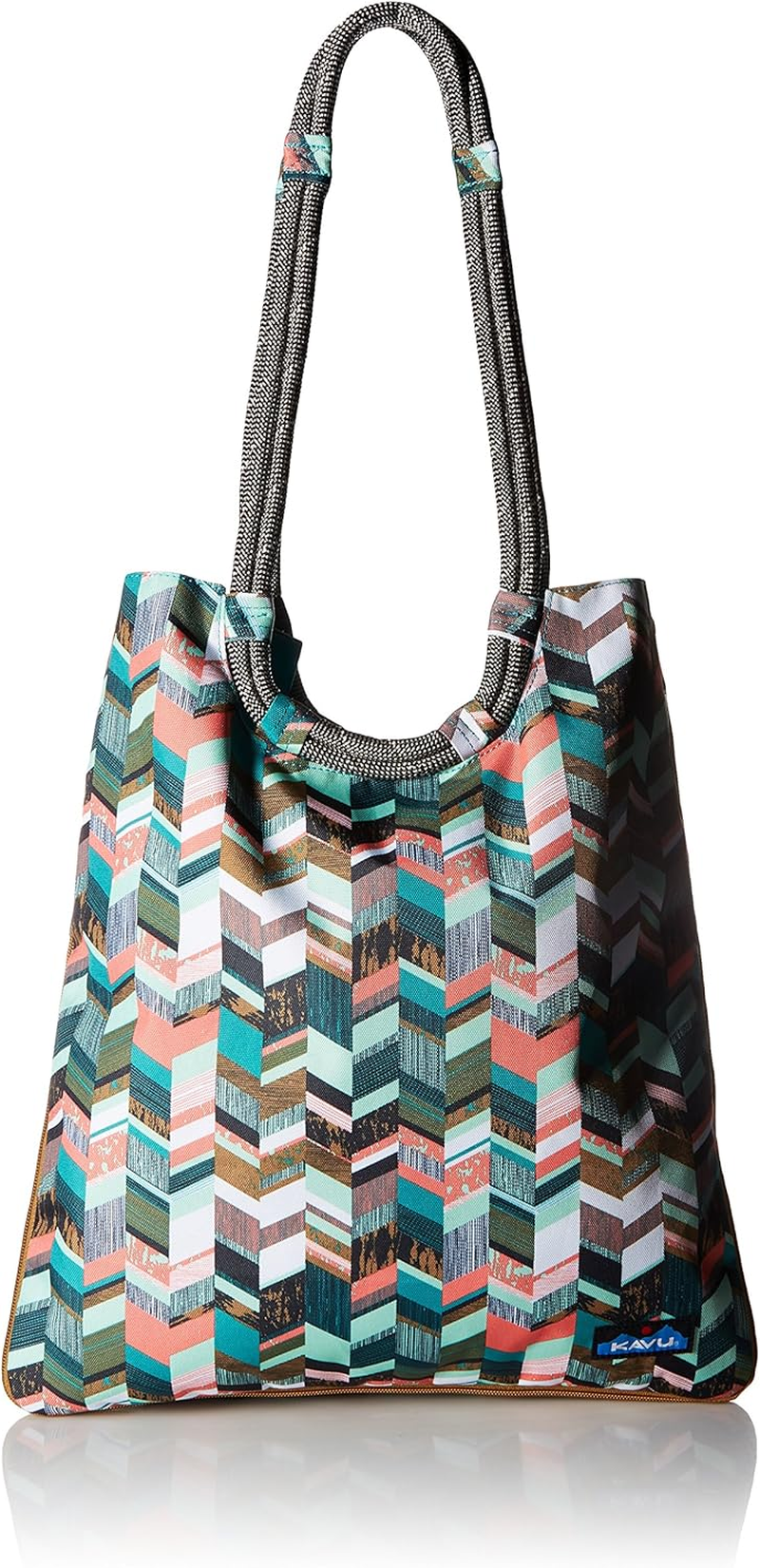 KAVU Market Bag Large Tote - Black Topo image number 6