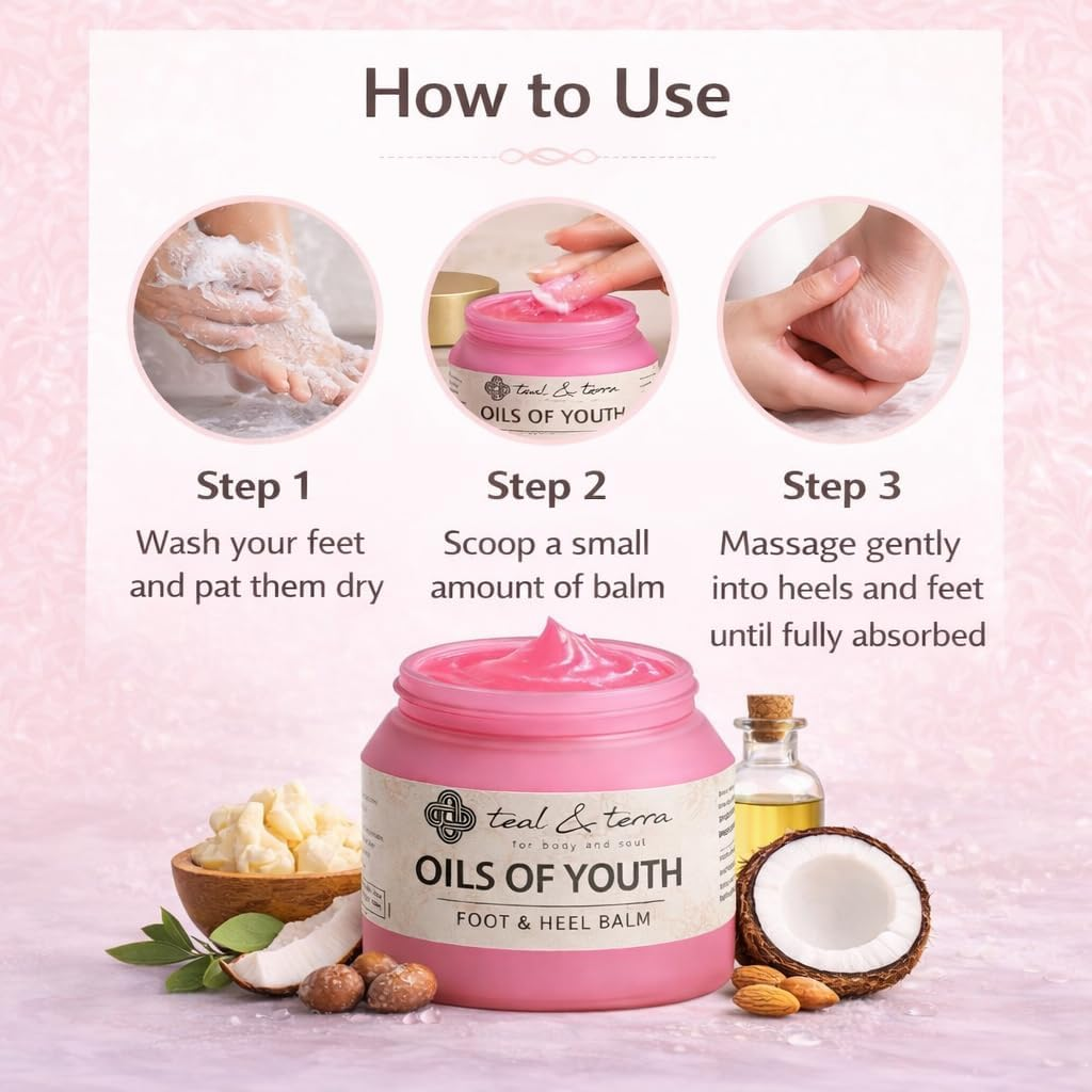 Teal & Terra Foot & Heel Repair Treatment Cream for Cracked Heels, Dry Skin, Feet Repair, Rough Heel, Knee Softens Hydrates Dry Feet, 50 G image number 2