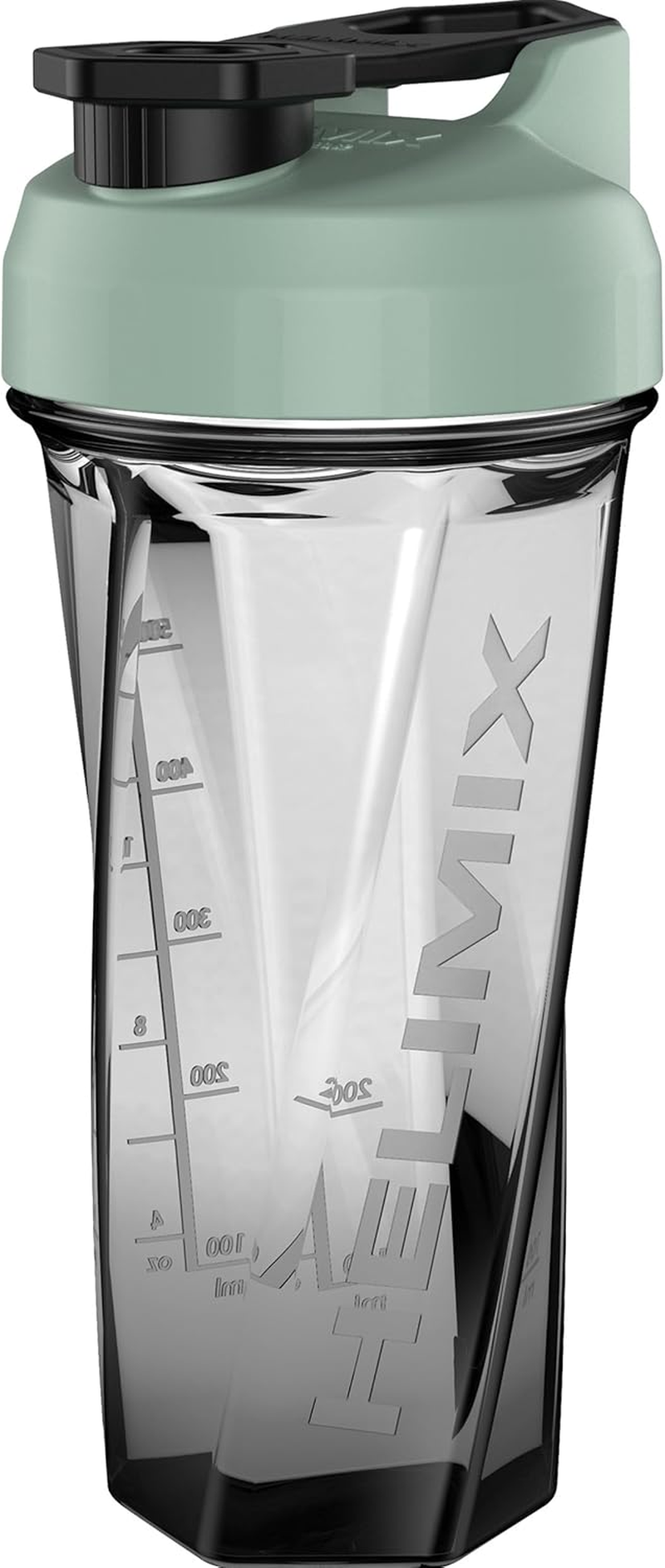 Helimix 2.0 Vortex Protein Shaker Bottle, 591 Ml (20 Oz) - Portable, Leakproof Travel Gym Bottle for Protein Shakes & Workout Smoothies - No Whisks, Clumps, & Batteries - Dishwasher Safe & BPA Free