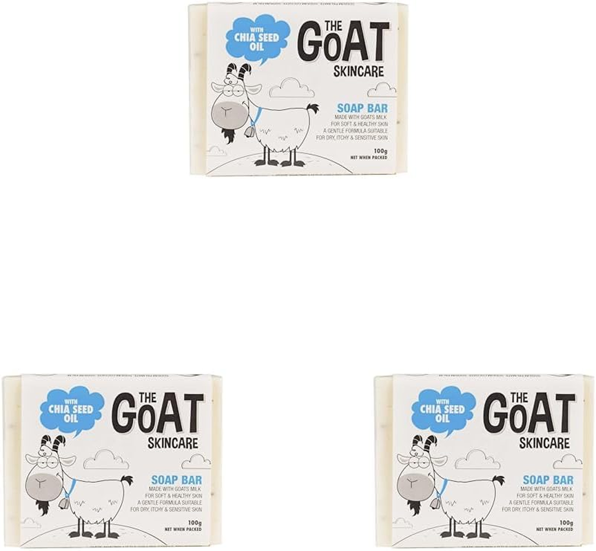 The Goat Skincare Soap Bar with Chia Seed Oil, 100 G (Pack of 3) image number 3