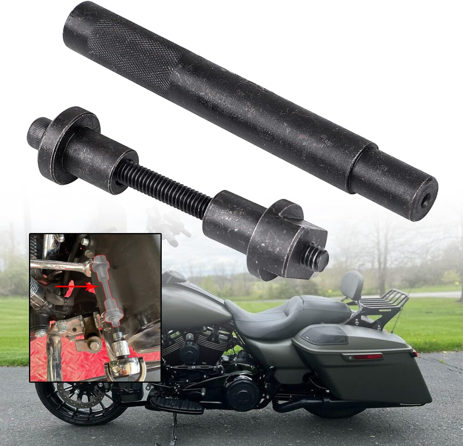 XMMT Shift Pedal Shaft Bushing Quick Remover/Installer Tools Compatible with 1985-UP Harley Touring Electra Glide Road Glide Big Twin image number 5