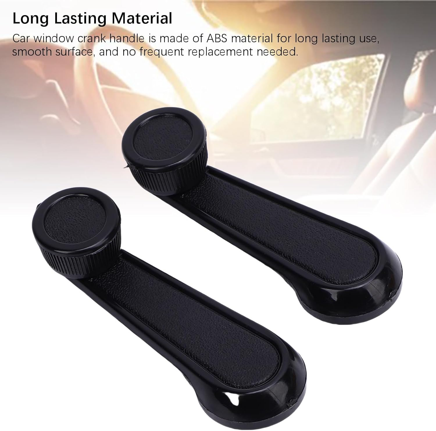 Interior Window Crank Handle, 6926004020B0 Car Window Winder Crank Door Handle Manual Regulator Replacement for ; for Tacoma (Black) - Black image number 6