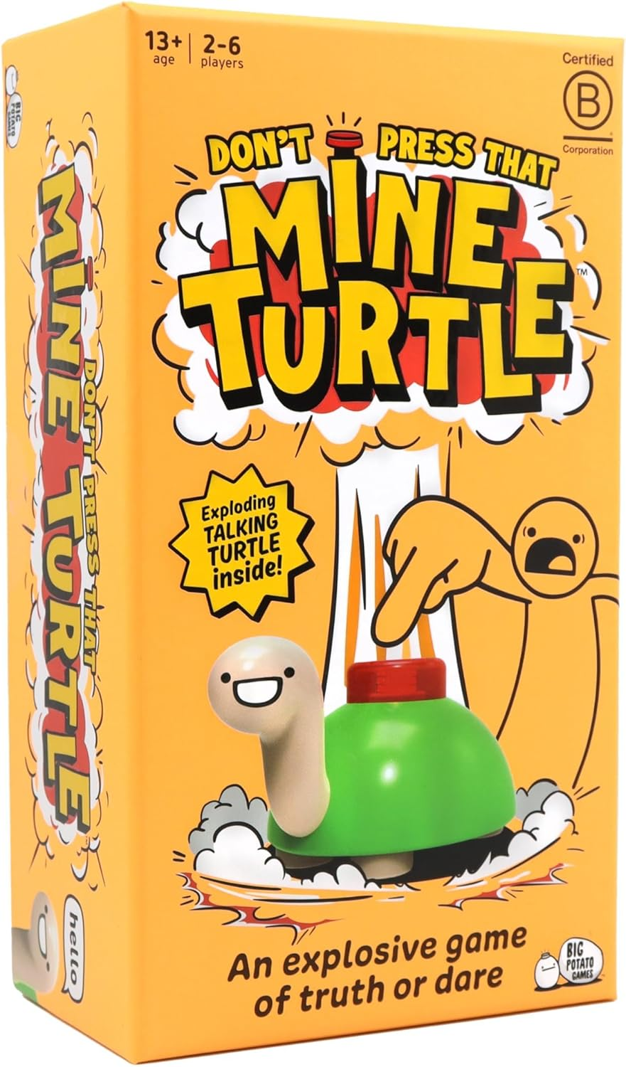 Big Potato | Don'T Press That Mine Turtle | Truth or Dare Party Game | 2-6 Players, Ages 13+ image number 3