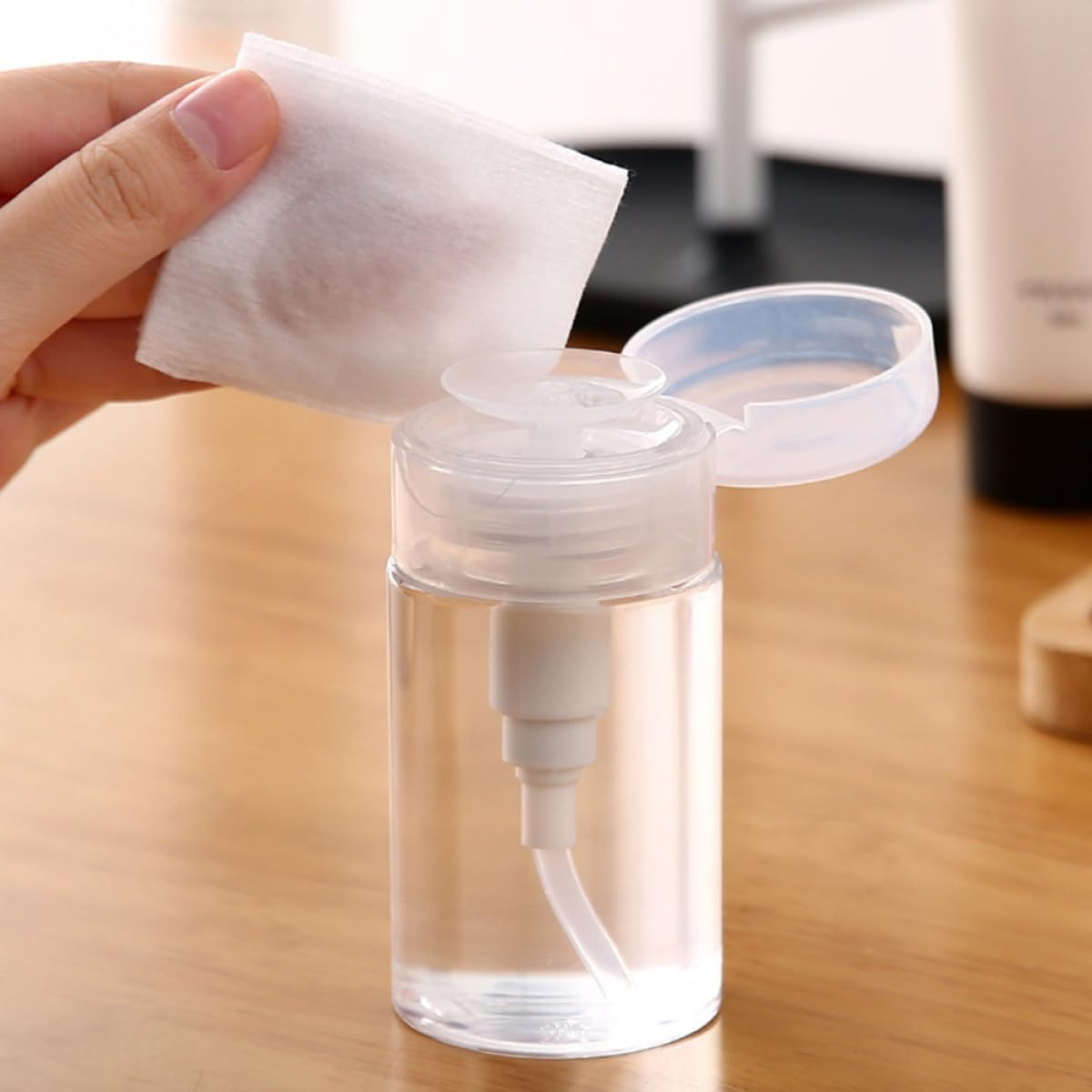 OSALADI 100Ml Travel Pump Bottle for Cosmetics Refillable Empty Lotion Container with Press Pump for Foundation and Skincare Storage image number 5