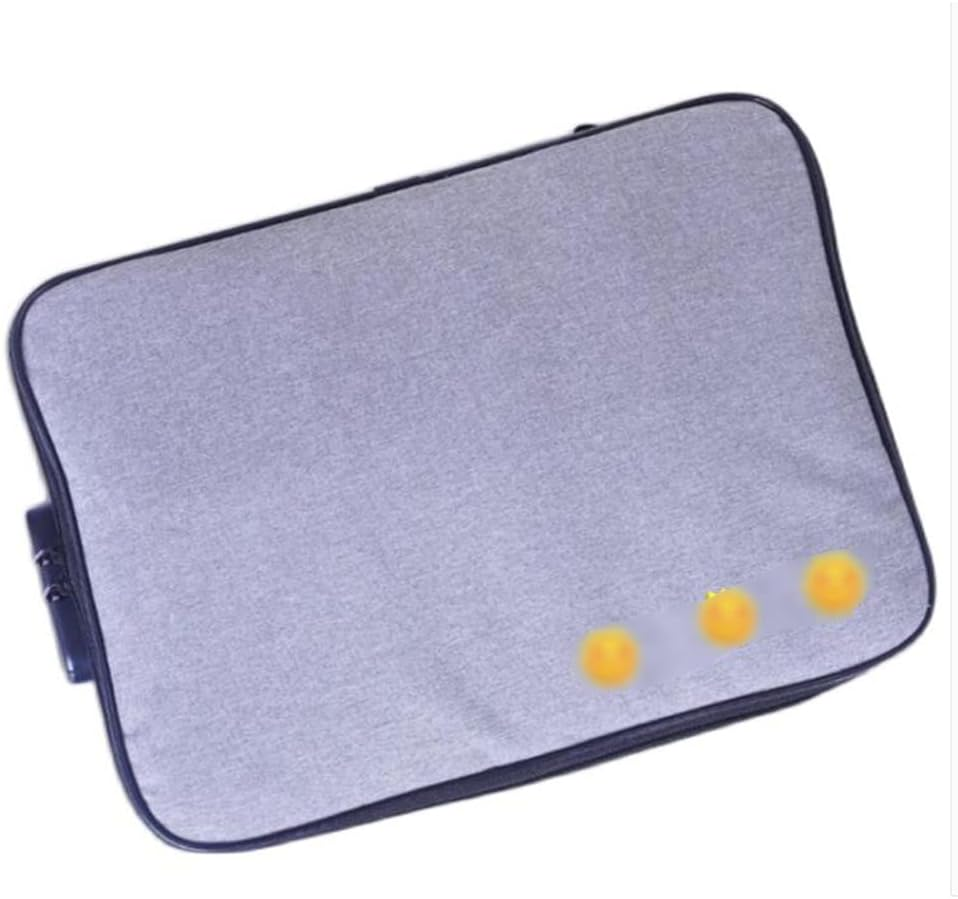 Document Package， Document Holder with Zipper, Important Organizer, Storage Bag Waterproof(Gray) - Grey image number 4