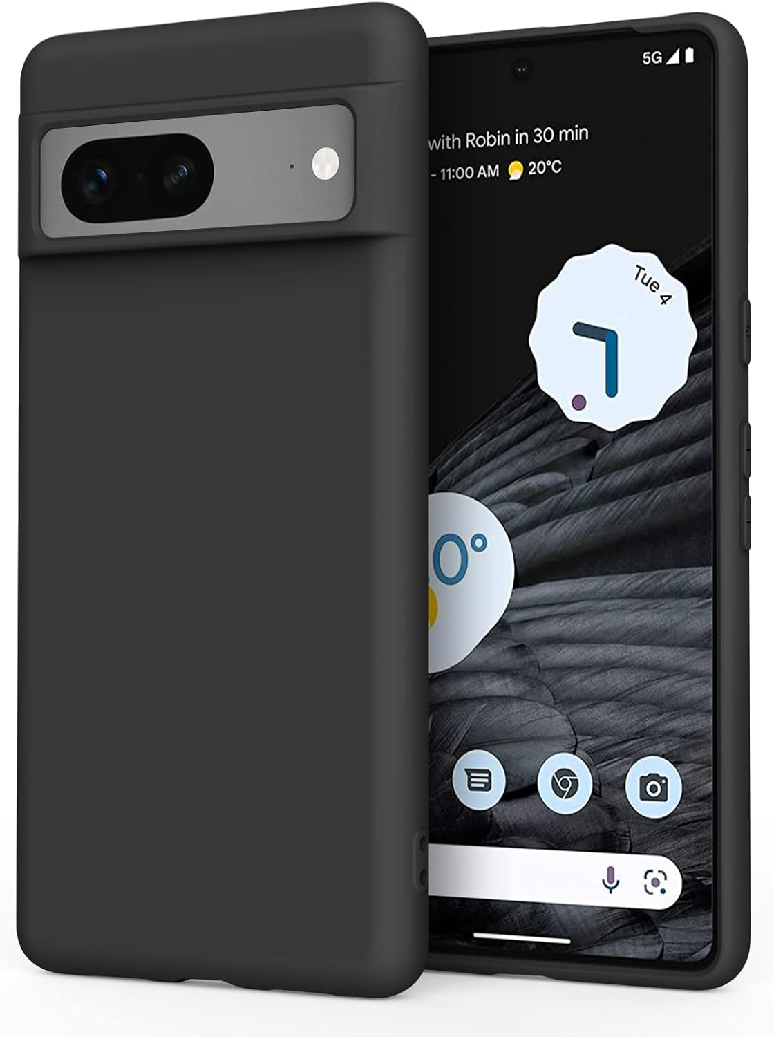 Meliya Case Compatible with Google Pixel 7, Stylish Silicone Slim Full Body Protective Phone Cover for Google Pixel 7 Case 6.3 Inch