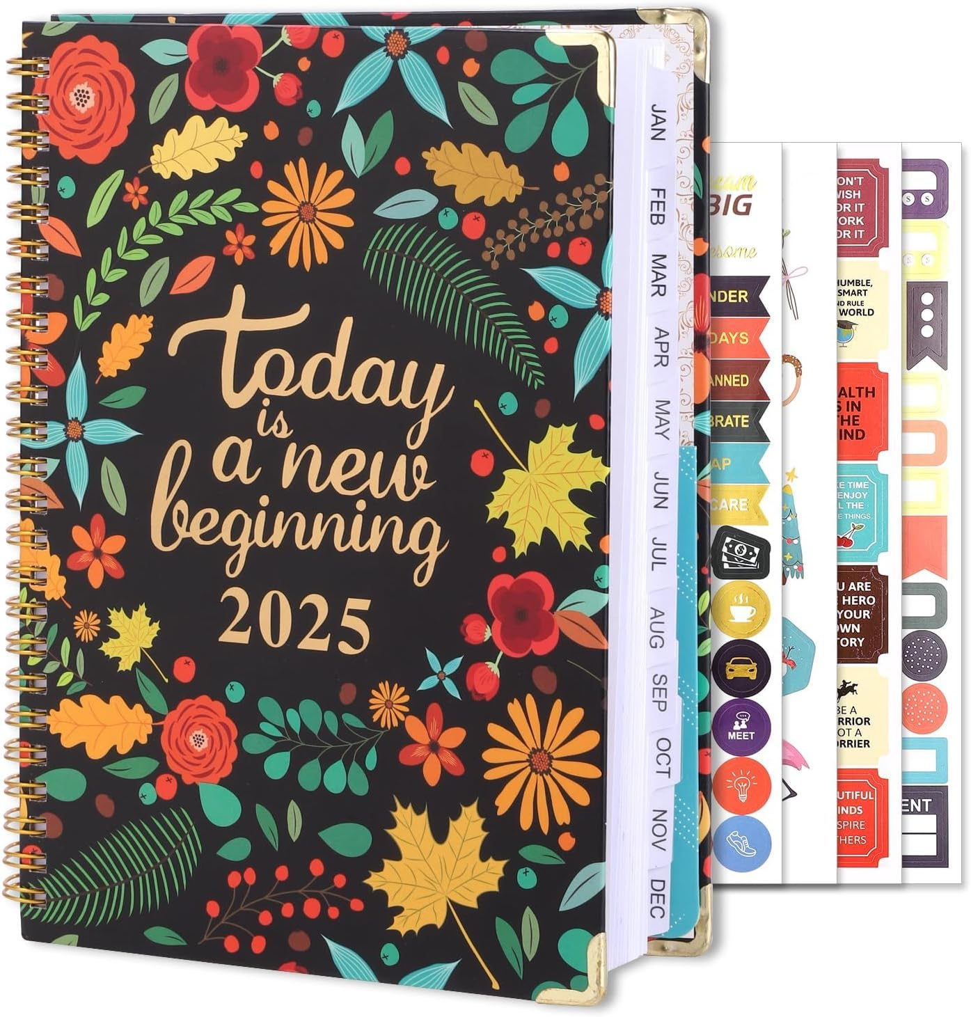 2025 Planner,2025 Weekly and Monthly Planner January to December A5（6.5"X 8.5"）Academic Planner 12 Month Work Planner with Tabs,Hardcover Thick Paper,Twin-Wire Binding image number 2