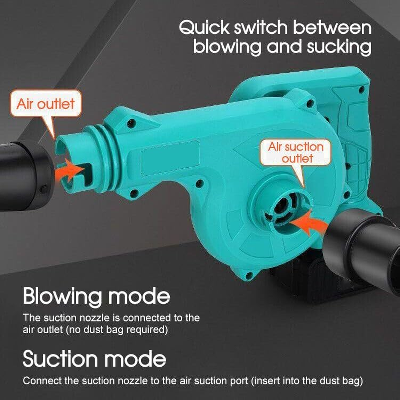 Leona Co Cordless Leaf Blower & Vacuum, Leaf Blower Cordless, Lightweight Mini Cordless Leaf Vacuum, Handheld Electric Blowers for Car Lawn Care/Dust/Pet Hair image number 4