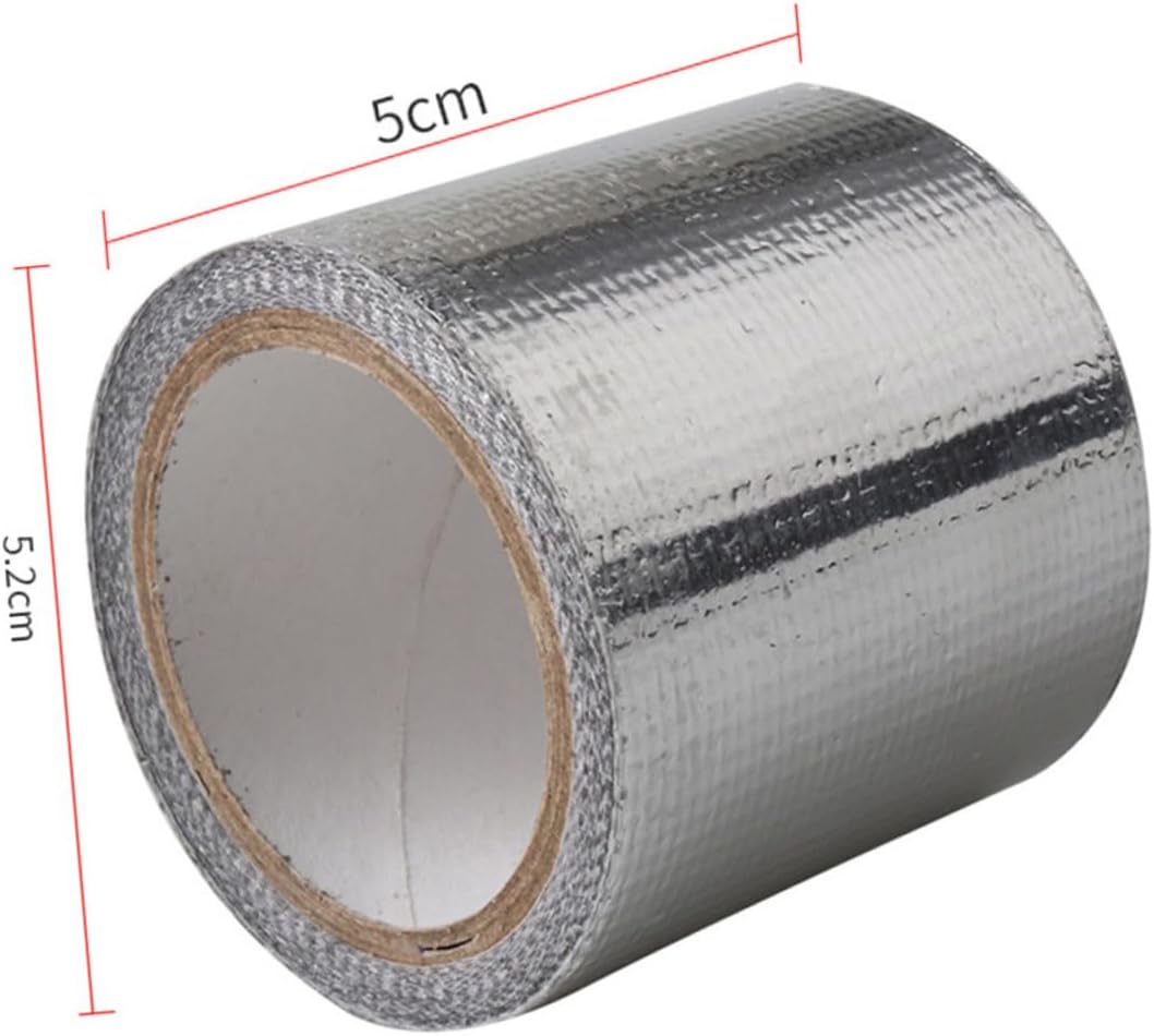 NOLITOY Car Shell Reinforcement Paper for Rc Model High Temperature Heat Protection Aluminum Foil Tape for Rc Car Body Repair