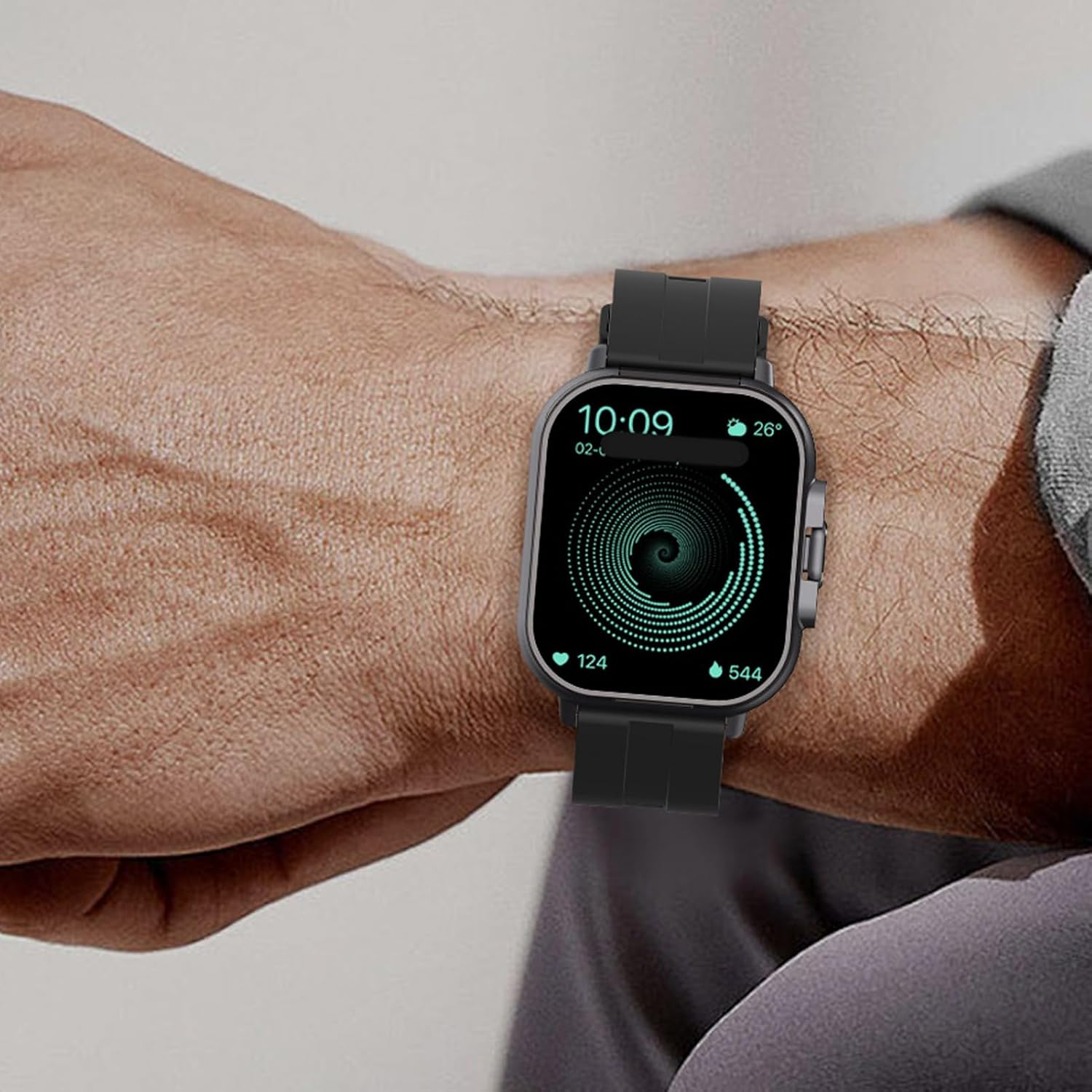 Smartwatch with Headphones, 2.01 HD Screen Watch with Headphones Inside, Wireless Headset, Fitness Tracker, IP67 Waterproof, NFC Sleep Monitor, Pedometer for Android Ios image number 2