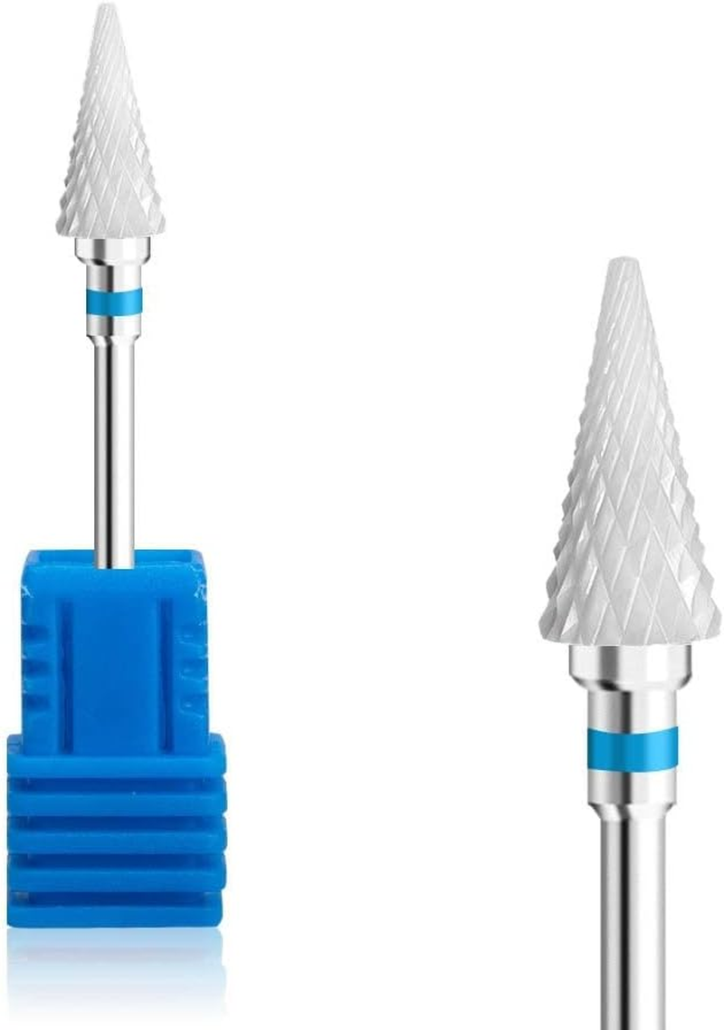 Natury Nails Ceramic Nail Cutter Bits Manicure Pedicure Nail Polish Acrylic Nails and Gel Nails File for Woodturning Blue Medium Grit image number 1