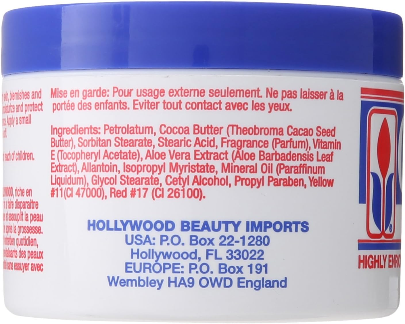 ((3 Pack)) - Hollywood Beauty Cocoa Butter with Vitamin- E 220Ml (3 Pack)