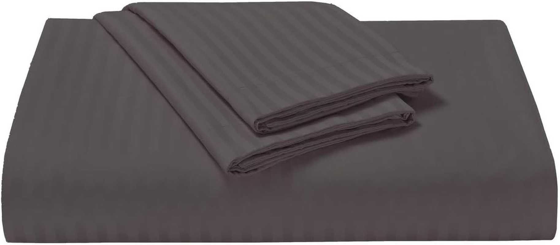 1200TC 100% Pure Cotton Luxury 3 Piece, Duvet Cover Set, with 2 Decorative Tailored Pillowcases in Choices of 5 Colors (Queen Size, Charcoal) image number 2