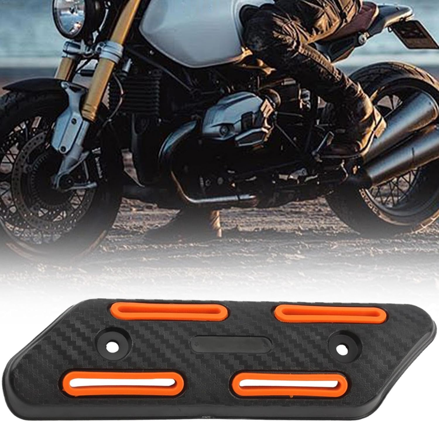 Exhaust Pipe Heat Shield | Muffler Pipe Heat Cover Protector | Anti-Scalding Heat Shield Straight Cover, Motorcycle Heat Guard Cover for Exhaust Pipe
