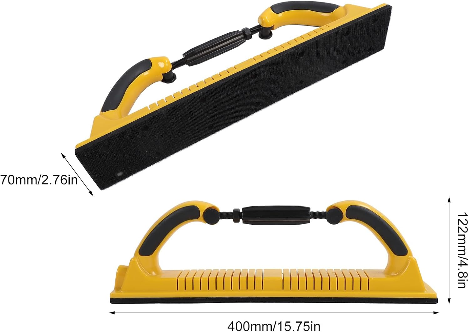 Longboard Hand Sanding File Block, Adjustable Radius Hand Sander Block with Design, Dust Extraction Sandpaper Block for Automotive Flocking Sticky, Wood Furniture image number 4