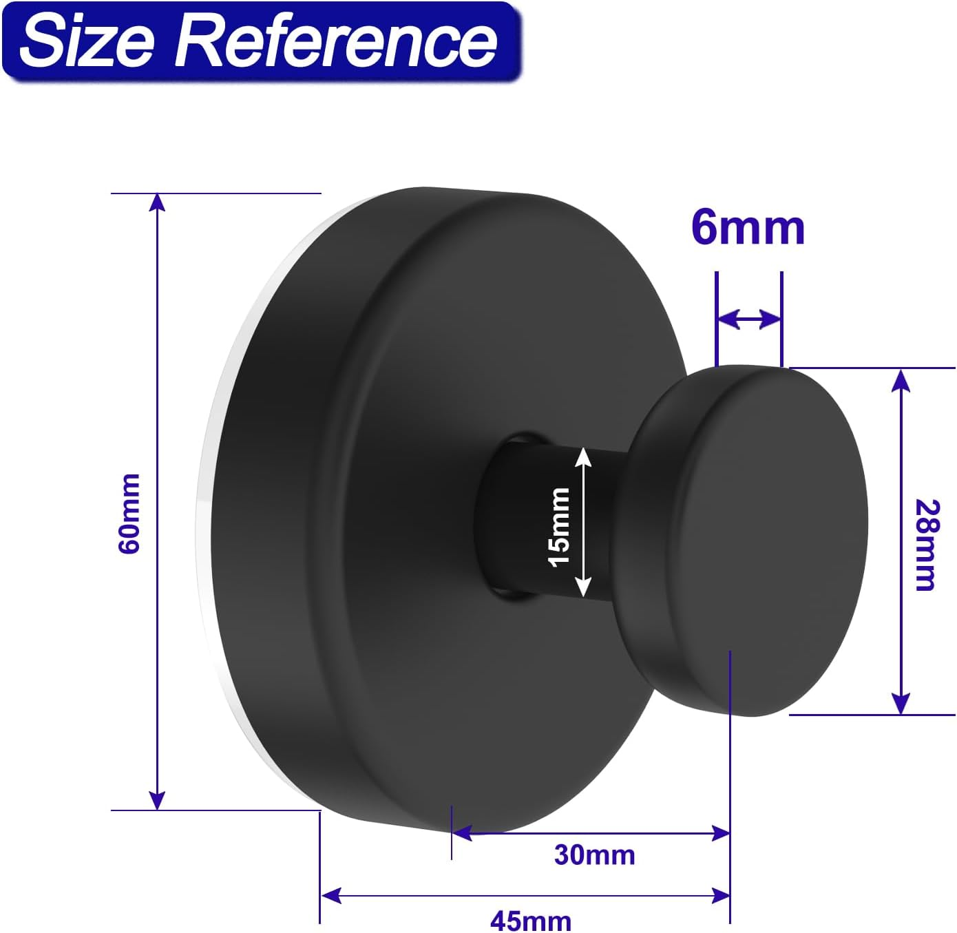 Bntuk Suction Cup Hooks for Shower, Removable Towel Hooks for Bathroom Window Glass Door Wall, Bath Robe Looafh Hook for Hanging - 2 Pack, Black image number 2