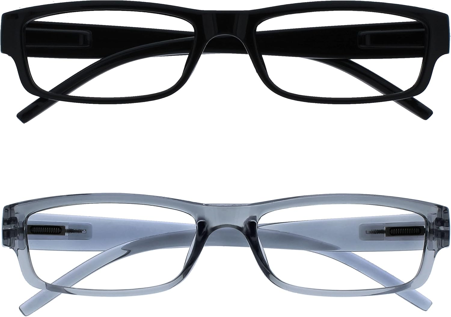 The Reading Glasses Company Black & Brown Tortoiseshell Lightweight Readers Value 2 Pack Mens Womens RR32-12 +1.50