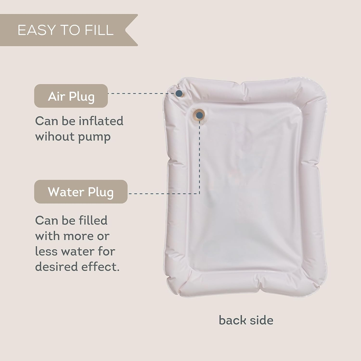 Taf Toys Ice Cream Bear Water Mat &ndash; Tummy Time Sensory Play Mat for Babies 3+ Months. XL Size 66X50Cm. Floating Toys & Glitter. Muscle Development & Multi-Sensory Fun image number 5