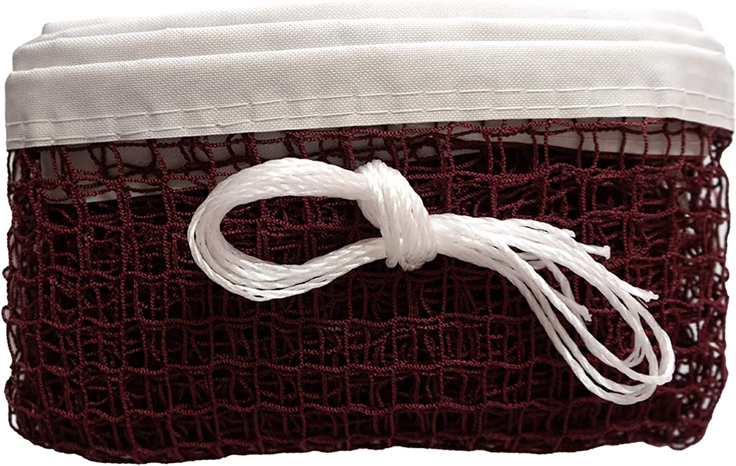 Sanung Badminton Net with Carrying Bag Single Side Stitching Badminton Replacement Net Polypropylene Nylon Sports Mesh Net for Daily Training Exercise Competition Easy Setup 20FT X 2.5FT image number 5