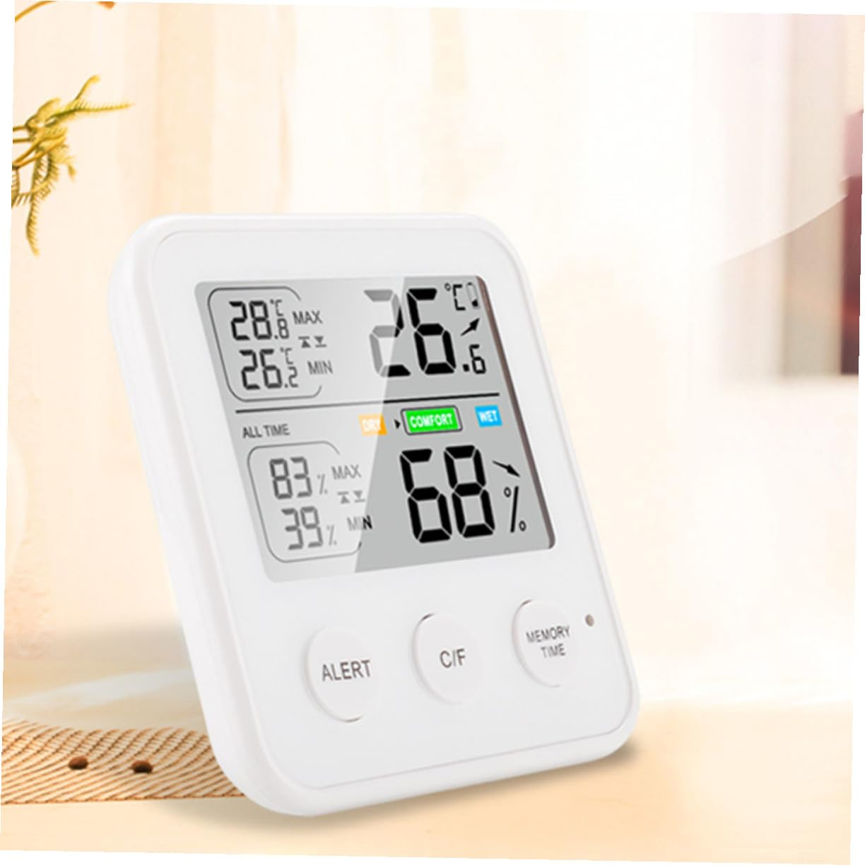 Ifundom High Precision Digital Hygrometer Thermometer Indoor Temperature Humidity Monitor with LCD Display for Home Office Kitchen Bedroom Use image number 2