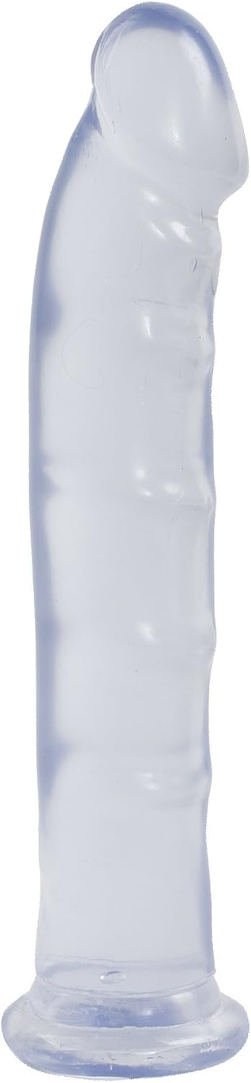 Doc Johnson Jelly Jewels - 8 Inch Dildo W/O Balls - 8" Long and 1.5" Long - Suction Cup Base - Great for Beginners and Deep Throat Training - Diamond