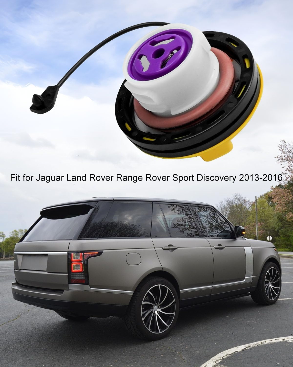 Diesel Fuel Tank Gas Cap Automotive Replacement Part Fit for Jaguar Land Rover Range Rover Sport Discovery 2013-2016 Replace LR053666 C2D33851 image number 2