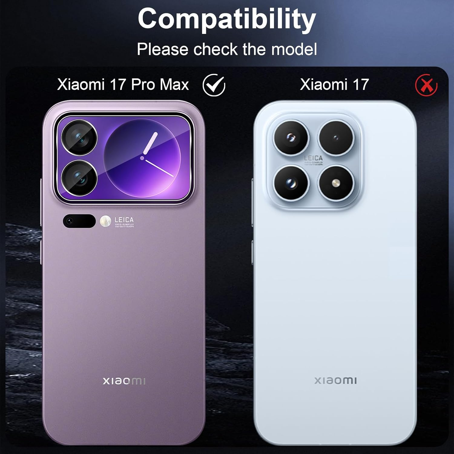 Xunzii Pack of 2 Camera Protection for Xiaomi Mi 17 Pro Max for Tempered Glass, 9H Hardness Anti-Scratch Lens Protective Film, HD Clear Lens Glass Film, Anti-Scratch Rear Camera Protection image number 5