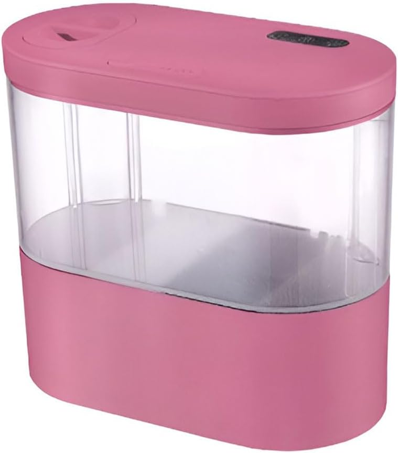 AIMALL Mini Desktop Aquarium with Self-Circulating System, USB Charging, One-Click Water Change, LED Light Control - Ideal for Small Fish, 8.30 X 4.29 X 7.55 Inches