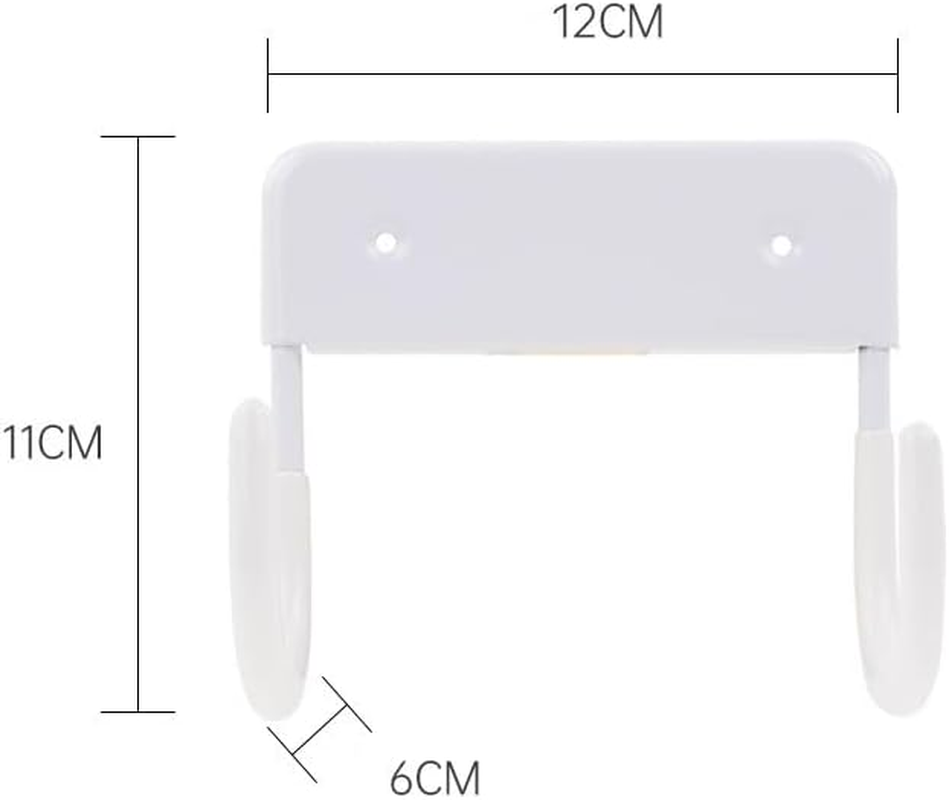 Walquicks 1Pcs Ironing Board Holder, White Durable Metal Ironing Board Hanger with Screws Ironing Board Wall Mount, Iron Board Hook Wall Mount, for Laundry Rooms image number 5