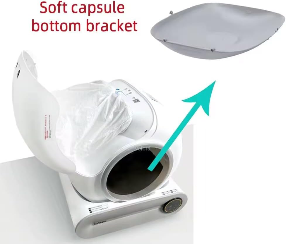 Silicone Base Support Mat for the Smart Litter Box Soft Capsule Bottom Stand, Prevents Litter Leakage image number 5