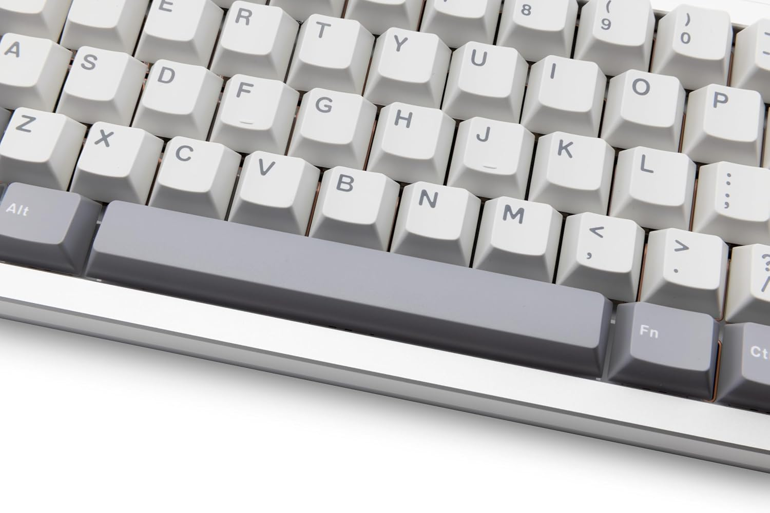 WOBKEY Zen 65 65% Quick Release Wireless Mechanical Keyboard with RGB, CNC Aluminum Case, Hot-Swappable, via Support, BT/2.4G/USB-C Gaming Keyboard for Mac/Windows (Ultra Silver) image number 1