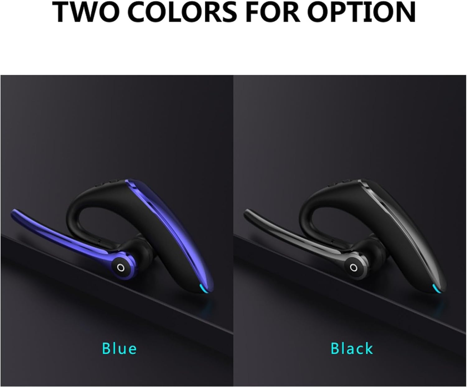 Daseeme F910 BT 5.0 Earpiece Business Headset Dual-Mic Earphones Noise Cancelling Headphone Hands- Earphone for Business/Work/Driving/Office image number 3