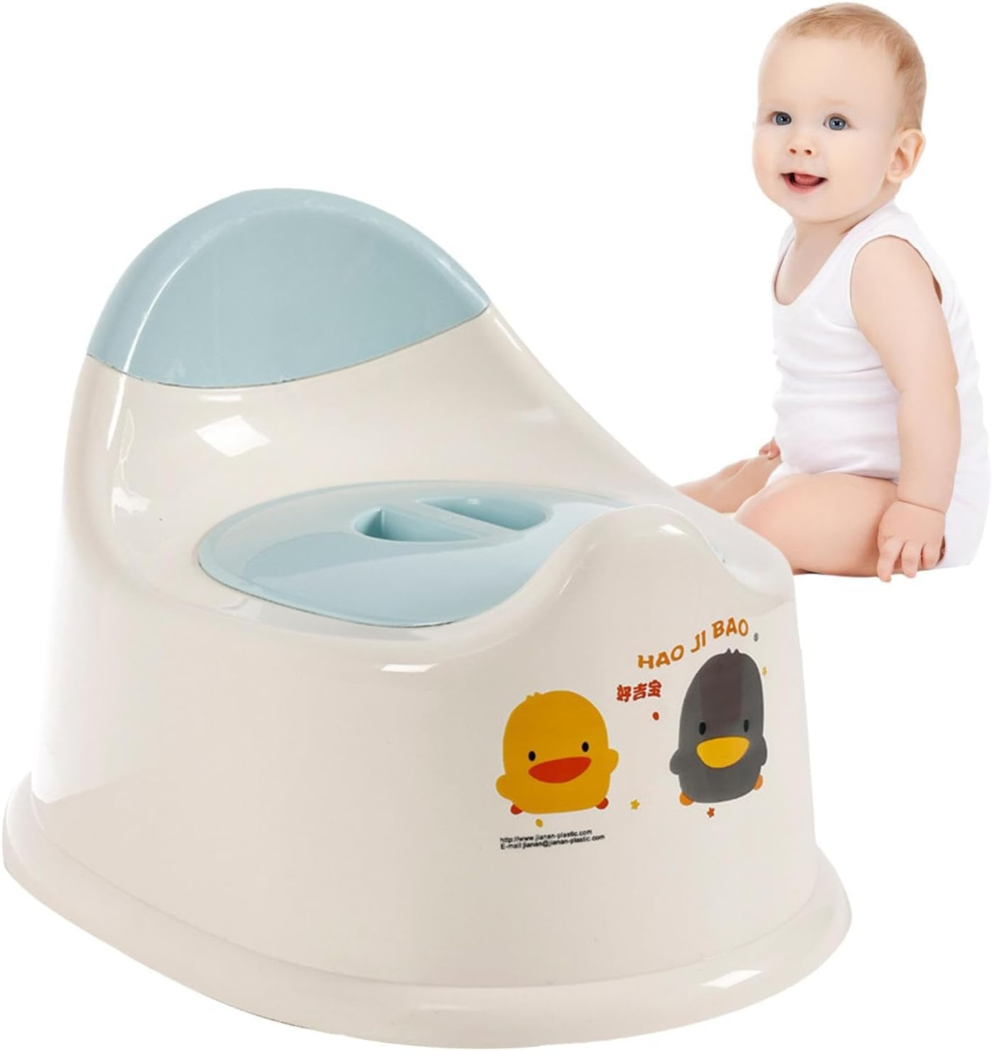 PUCHEN Toddler Potty Training Toilet Seat - Lightweight, Spill Proof, Easy Cleaning, Blue or Pink, Ages 1-6 image number 4