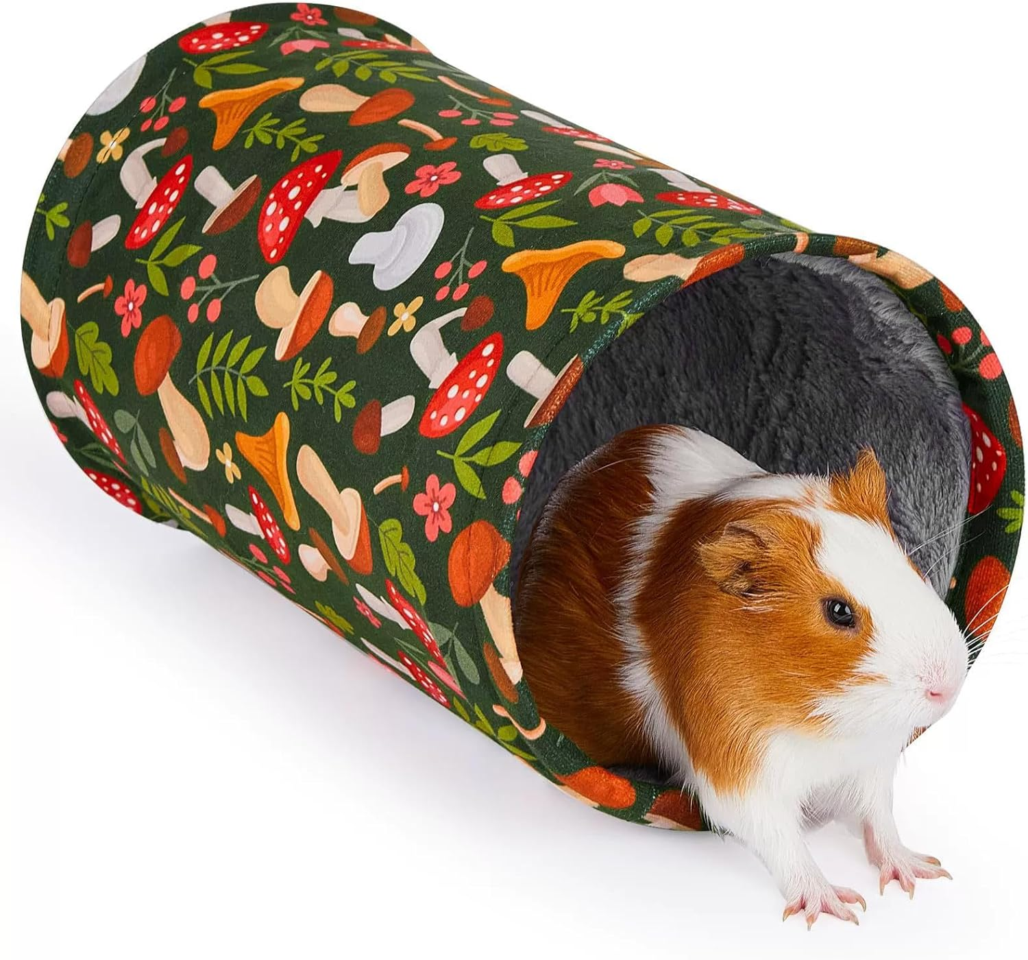 Satiskid Guinea Pig Tunnel, Portable Hamster Hideout for Playing Resting, Small Animal Activity Tunnels for Dwarf Rabbits Chinchilla Guinea Pigs Hamster Squirrel image number 2