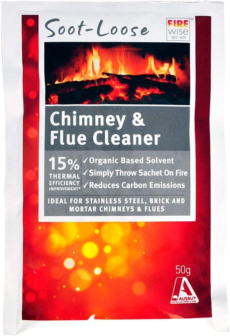 Soot-Loose Chimney and Flue Cleaner, 2 in 1, Dissolves Tar & Creosote That Has Built up over Time, Increases Heater Efficiency & Reduces Smoke Emissions and Is Safe for the Environment - 3 Boxes (9 Sachets) image number 3