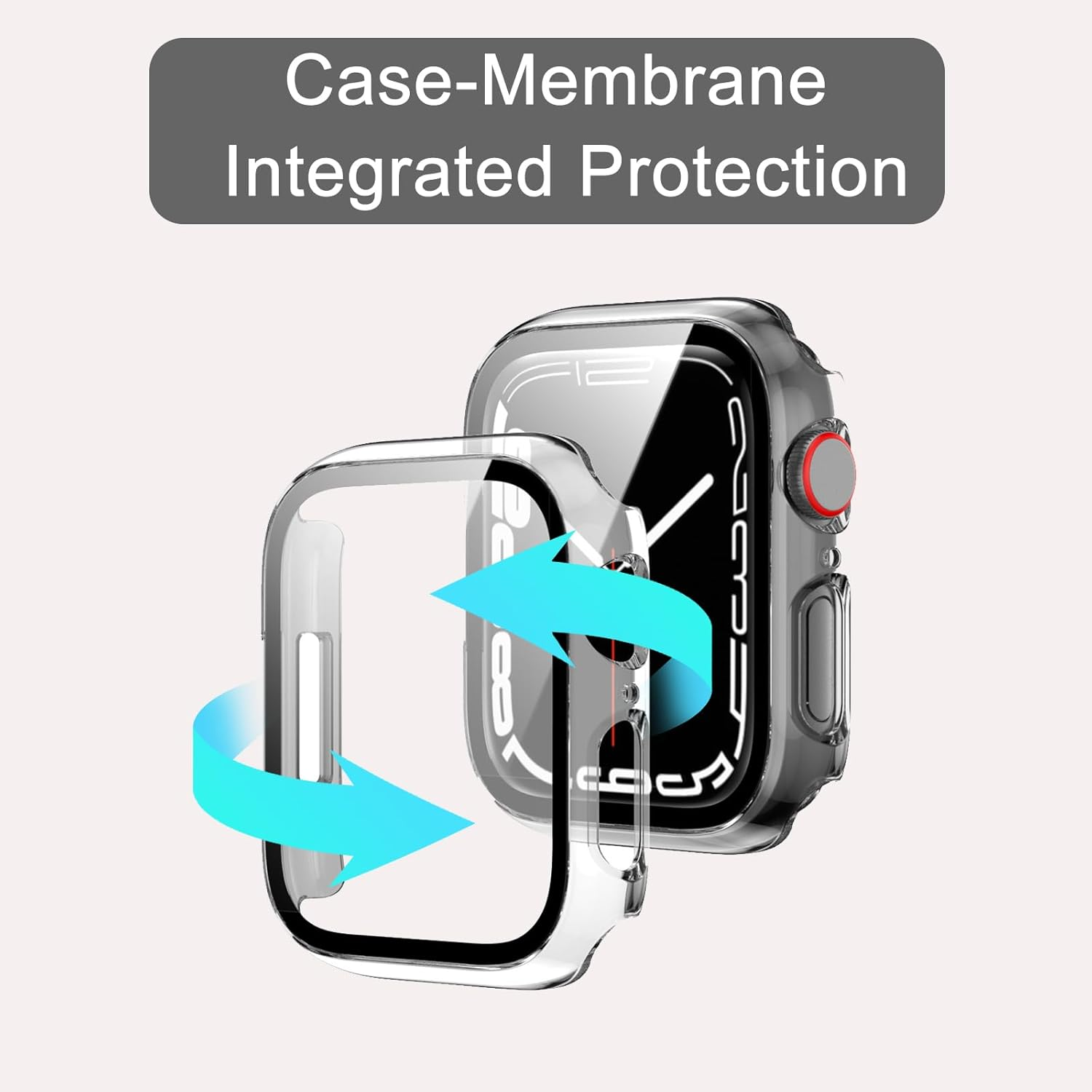 3 Pack Case Compatible with Apple Watch Series 11 and 10 42 Mm Built in HD Tempered Glass Screen Protector Overall Cover Replacement for Watch S11 and S10 2024 2025 Clear Full Coverage Case image number 5