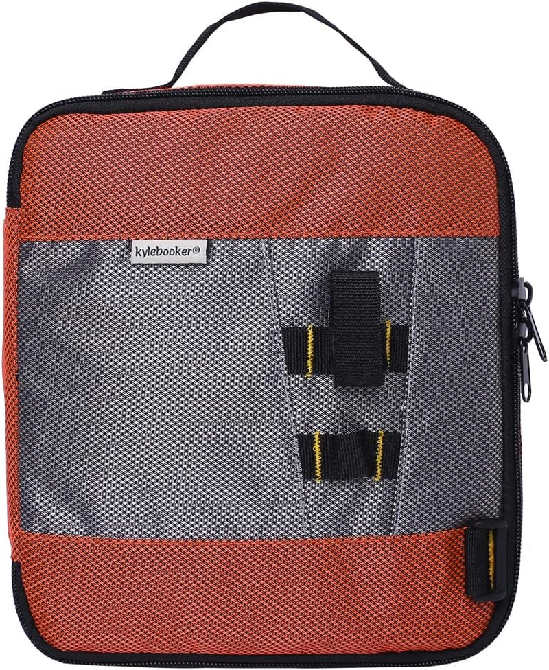 Raprance Fishing Lure Bag Baits Tackle Binder Organizer Storage Plastic Bag（Orange） image number 4