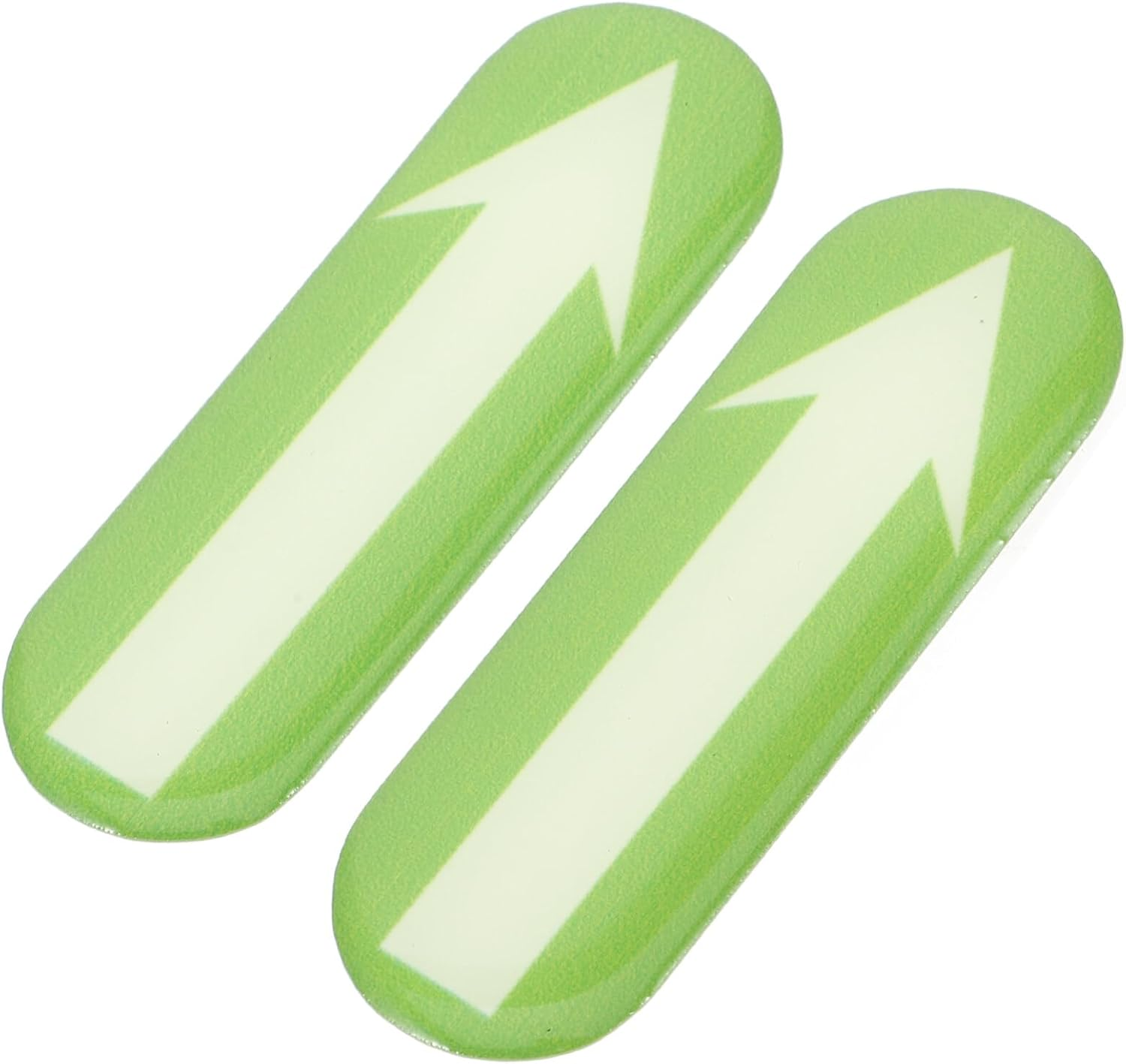 JECOMPRIS Glow in the Dark Arrow Stickers 2Pcs Luminous Glowing Directional Sign Adhesive Removable Car Decals for Car Truck image number 2