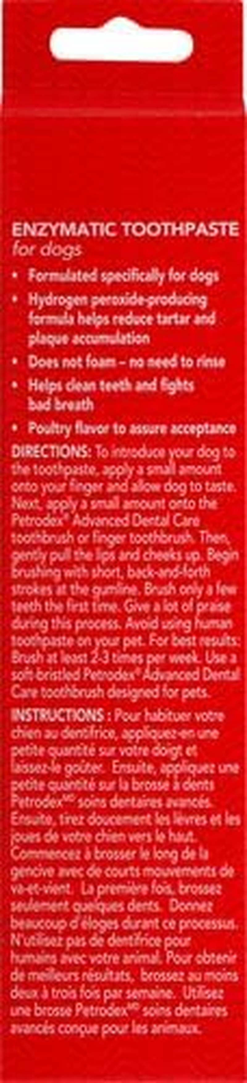 Petrodex Enzymatic Toothpaste for Dogs, Pet Dental Care, Poultry Flavor, 2.5 Oz
