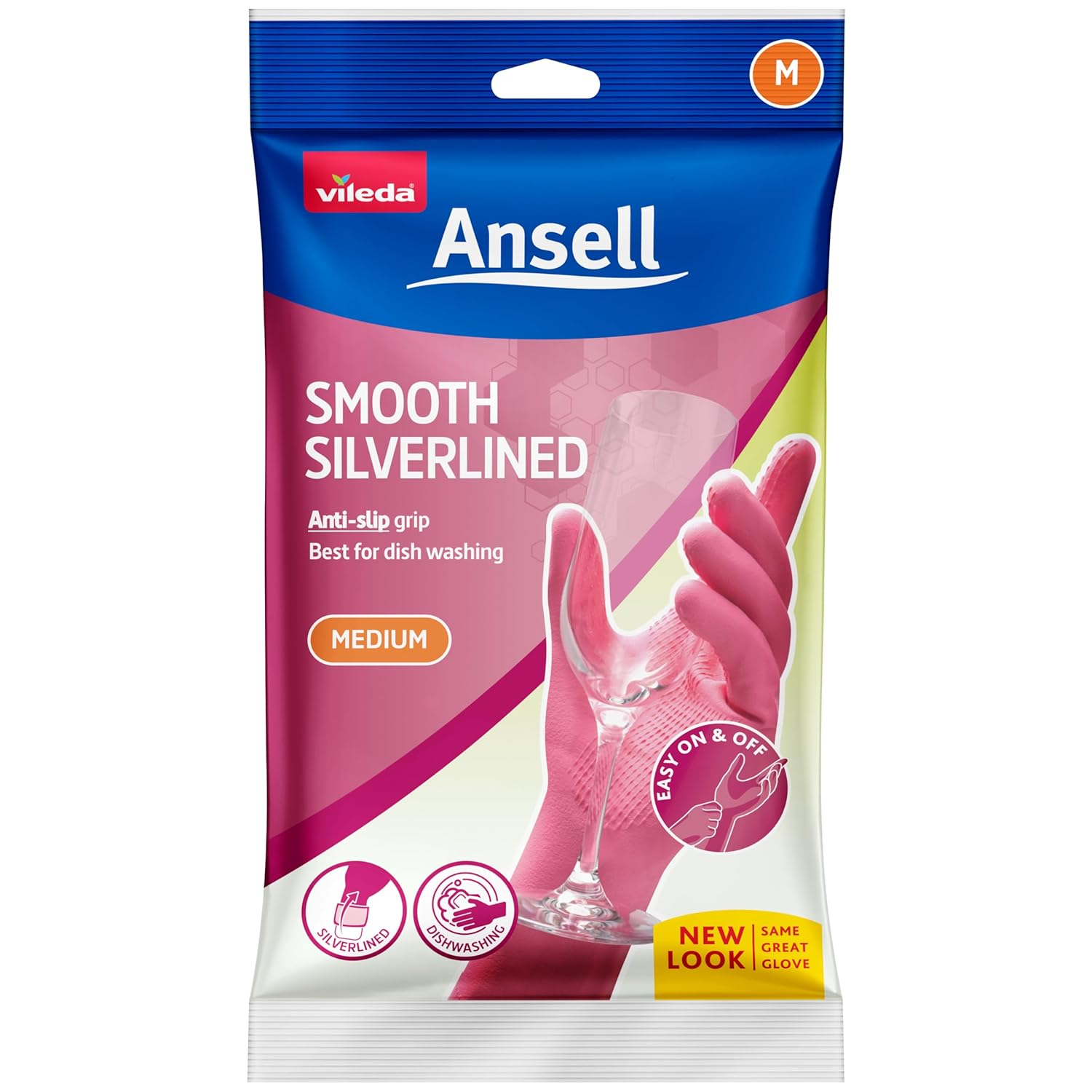 Vileda Ansell Smooth Silverlined Gloves Medium (Pack of 2) image number 6