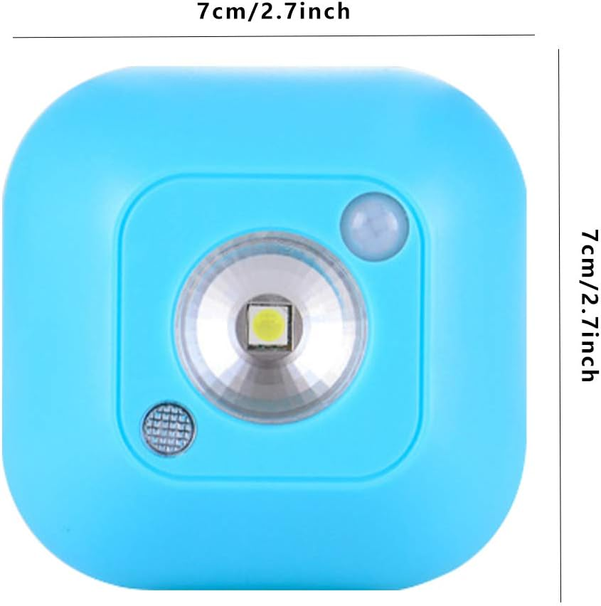 MODOAO Mini Wireless Battery Operated Motion Activated Sensor Wall LED Night Light Emergency Lamp (White) image number 5